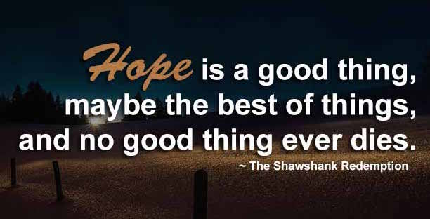 shawshank redemption quotes hope